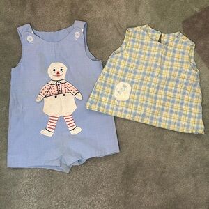 Homemade and slightly creepy toddler clothes. Estimating in size 18 months fit